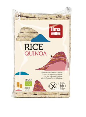 Lima Rijstwafels quinoa dun rechthoekig glutenvrij bio 130g
